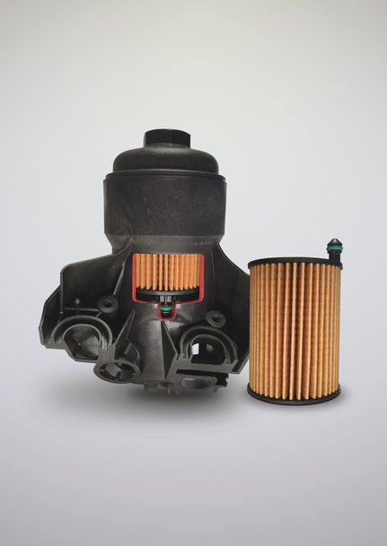 Módulo de filtração de óleo multifuncional da Hengst para uso em motores VW novos
